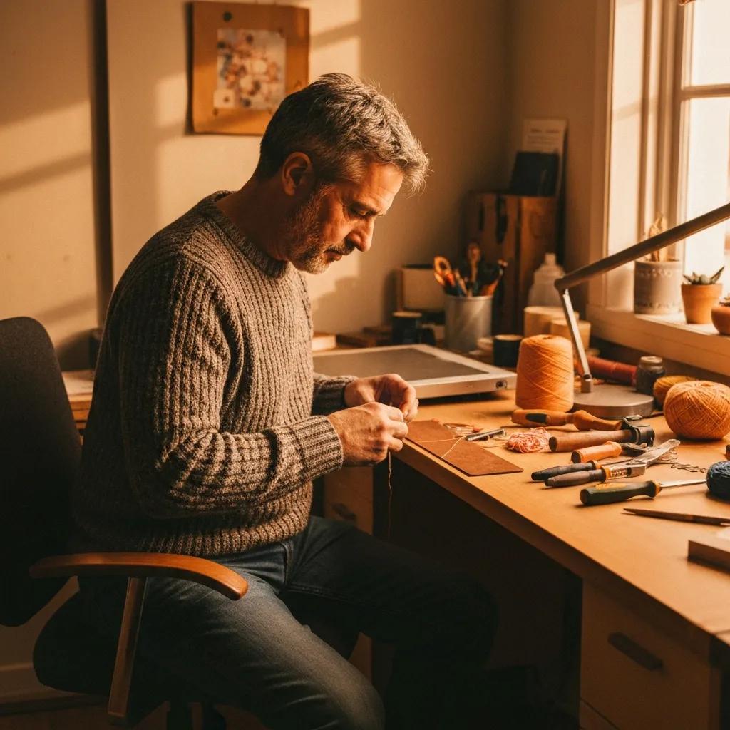 Cozy workspace illustrating digital legacy management with personal touches