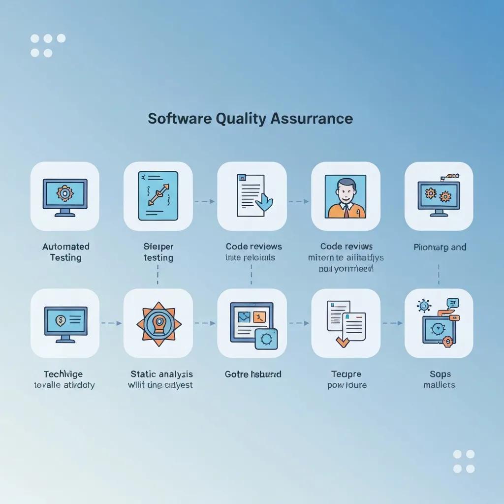 Visual representation of methodologies and techniques in Software Quality Assurance